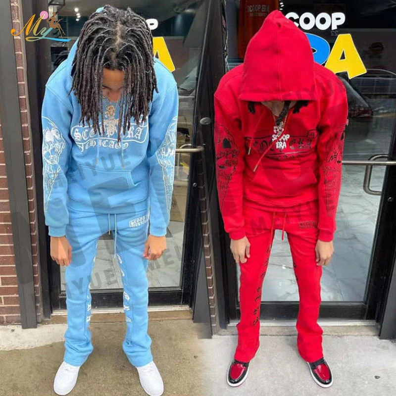 Тренировочные спортивные костюмы для бега с вышивкой для мужчин, облегающие 100% хлопковые брюки-карго, спортивные штаны и толстовка с капюшоном