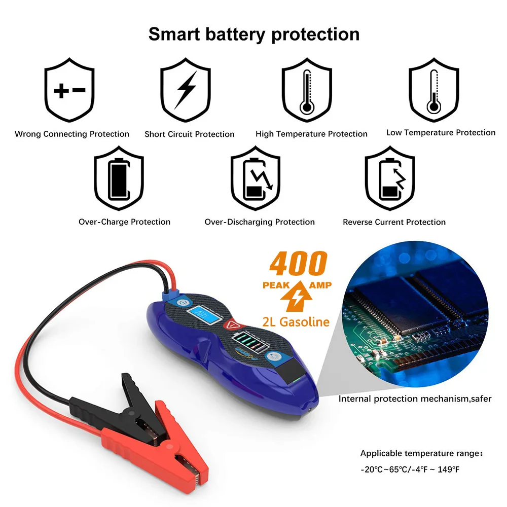 Высококачественное многофункциональное автомобильное пусковое устройство, внешний аккумулятор