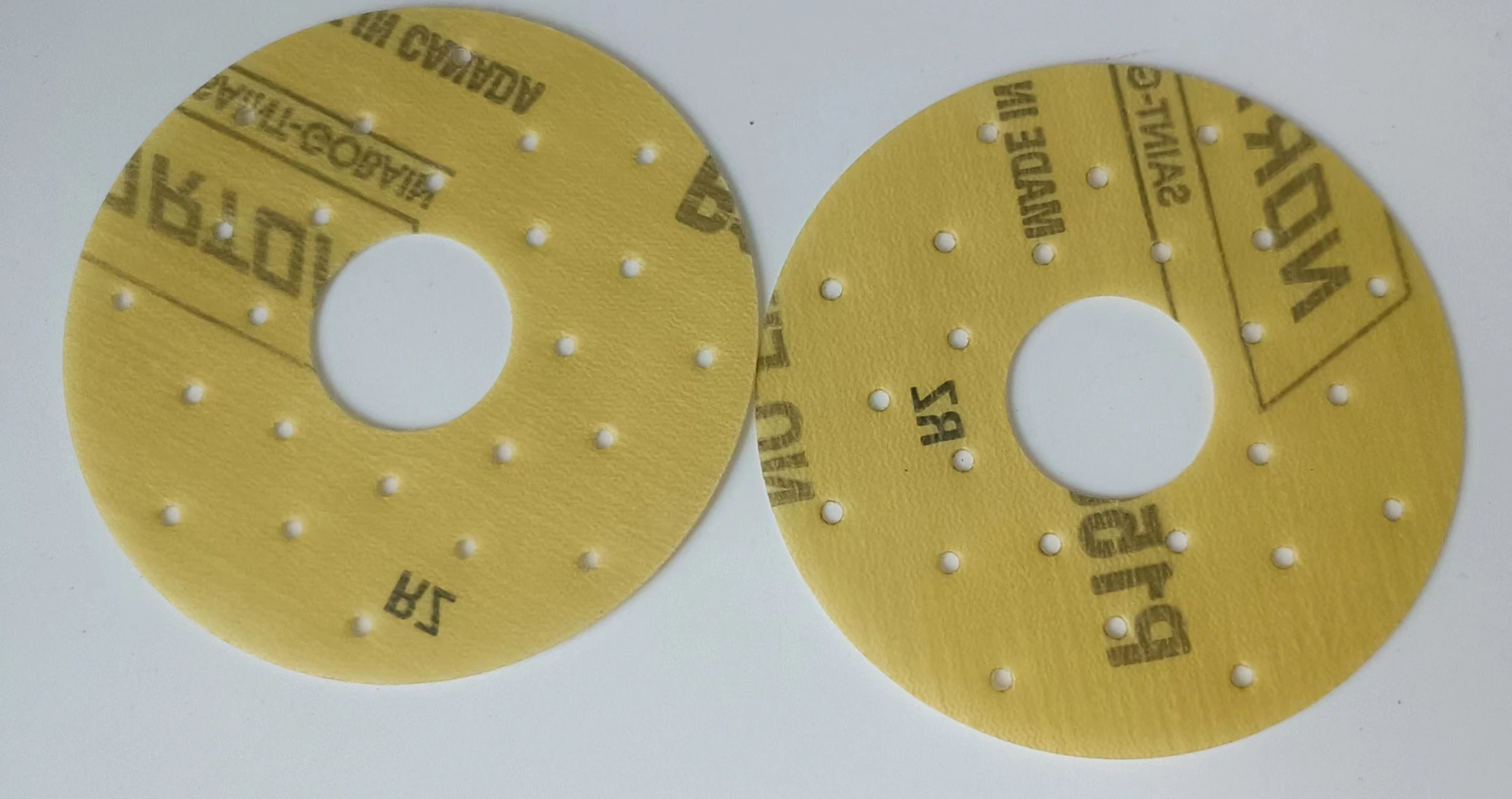 3inch porous  yellow Hook and Loop Sanding Disc orbital sanding disc