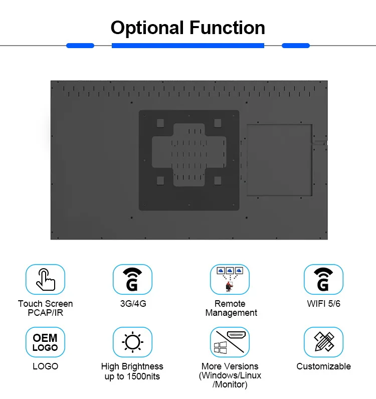 RK3288 RK3566 RK3588 ультратонкий 75 дюймов 4k android digital signage рекламный медиаплеер с cms