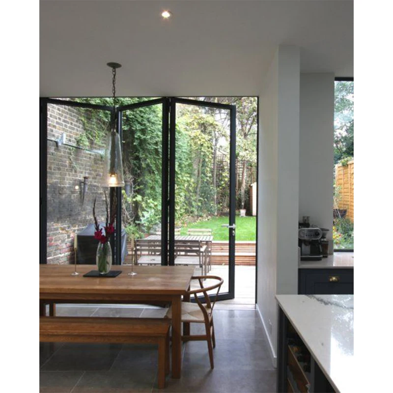 Blh-63 Fast Delivery Bi Fold Doors Exterior Interior Folding Doors Folding Door Hinge For Kitchen