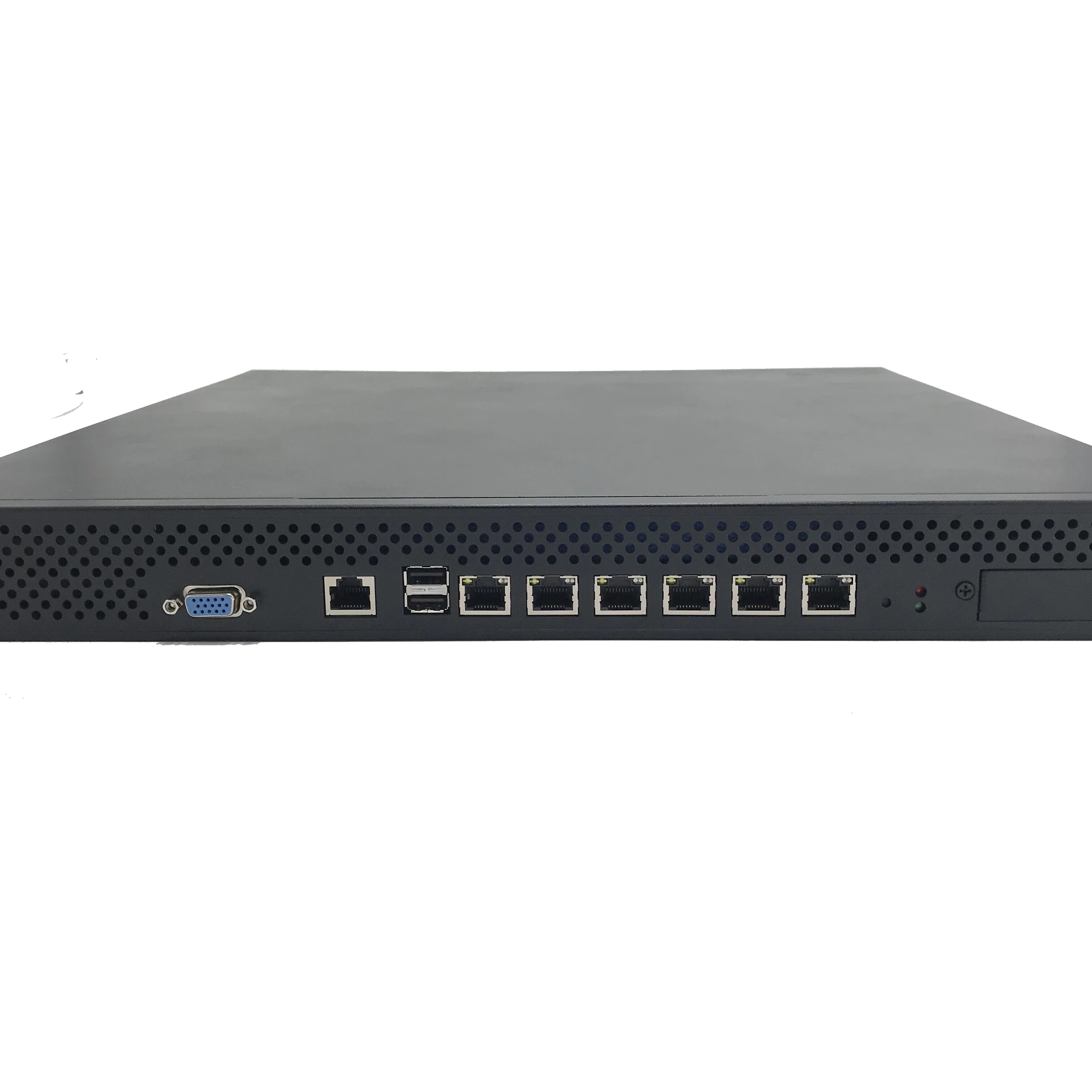 Intel H67 or B75 chipset1U Rackmount network appliance with 6*LAN, 2*SFP, 1x RJ45, 1x VGA