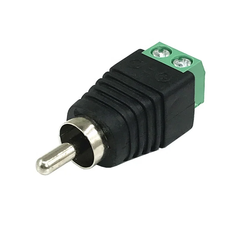 High quality AV Female terminals Plug CCTV System Screw type RCA Female Connector