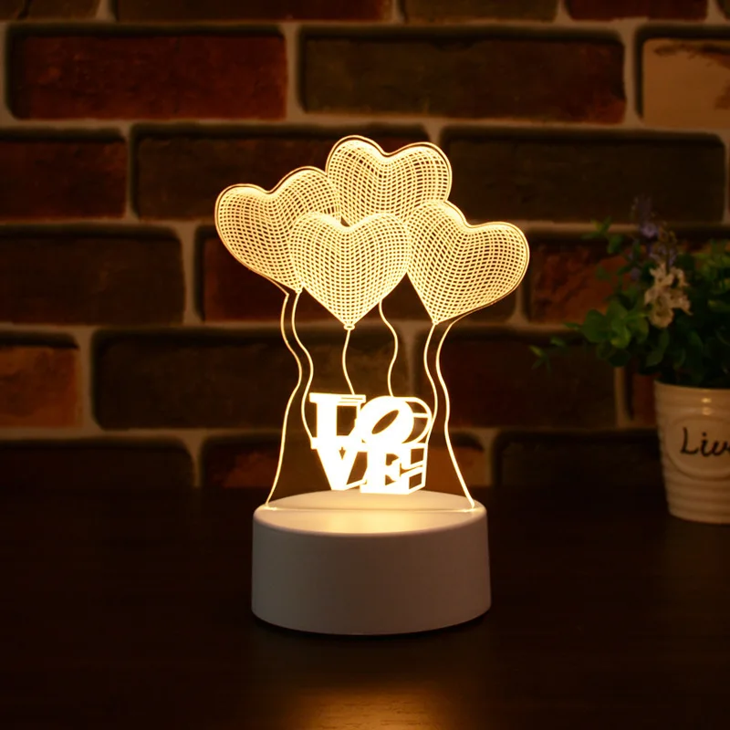 Customized 3D Illusion Acrylic Night Light Newish LED Light App Control ETL CE ROHS Certified Creative Lighting Solutions