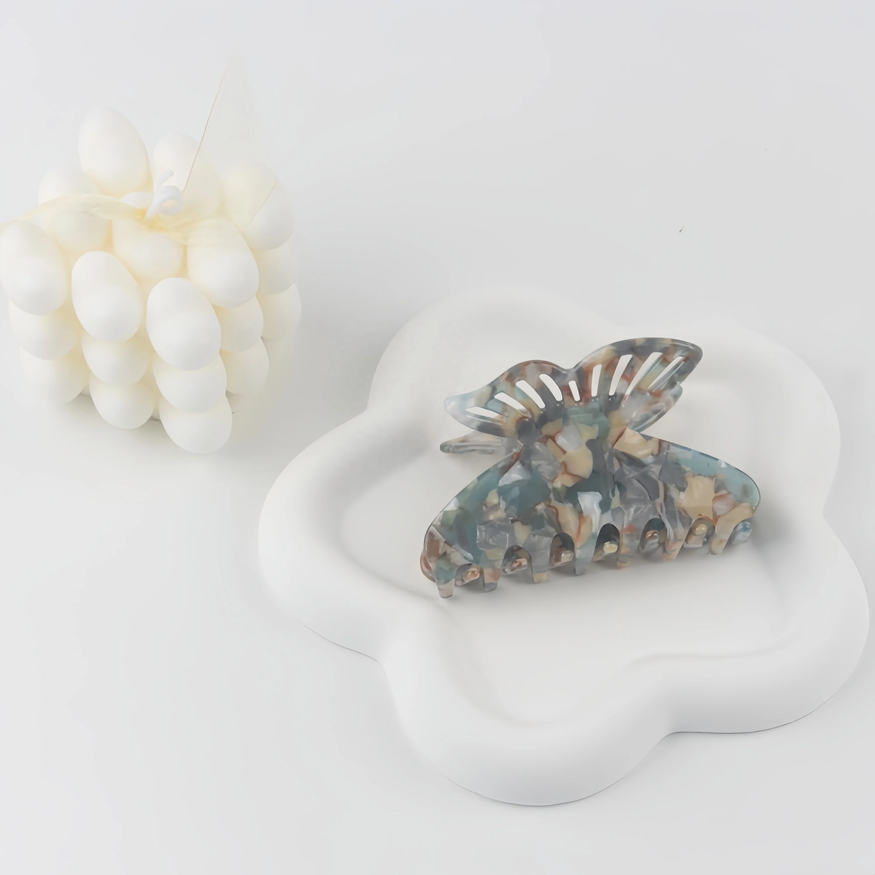 Wholesale Simple Japanese and Korean style New Butterfly Hair Claw clip Elegant Acetate Hair Accessories for Ladies Women Girls