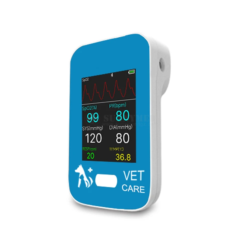 SY-AM6200 VET 2.8 inch monitor  wireless charger model vitales Multi parameter veterinary vital sign monitor animal use