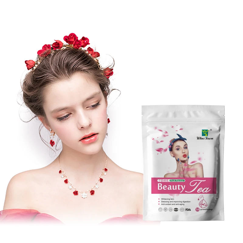 clear glow skin and anti-aging Detox 7 Days Beauty Slim Tea For Beauty