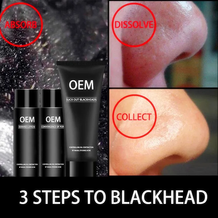 Private Label Blackhead Remover Pore Minimizing Face Natural Activated Mens Charcoal Face Wash