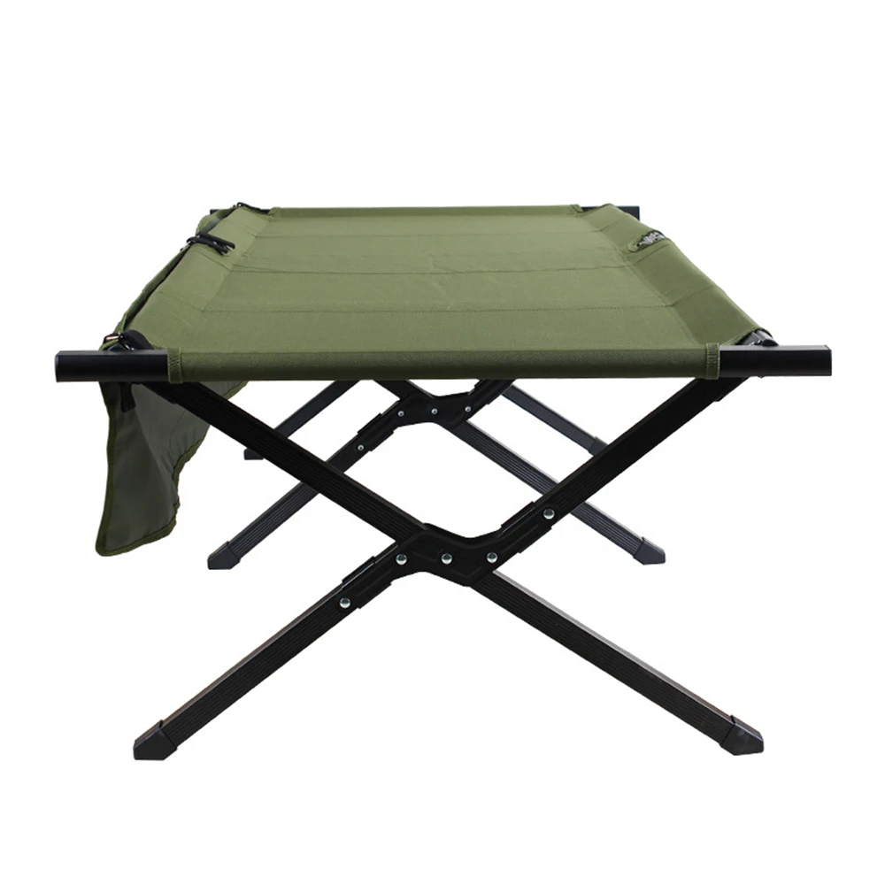 Camp Hiking Metal Adjustable Aluminum Arroy Canvas Bed Stretcher Foldable Folding Camping Cot Bed
