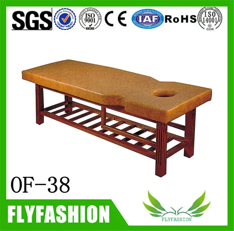  OF-39 Antique Salon Furniture Comfortable Fabric Sofa Wood Spring Home