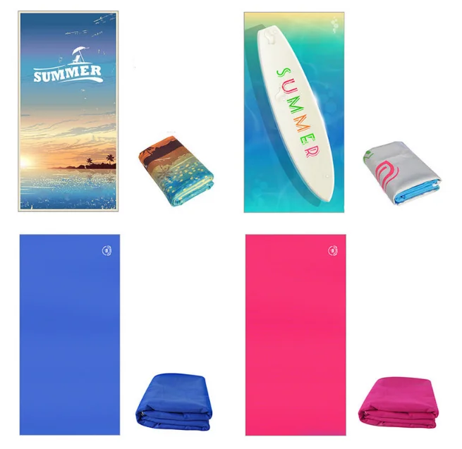 Quality Nude Towels Terry Velour Irregular Shaped Unicorn Tiger Print Luxury Beach Towel