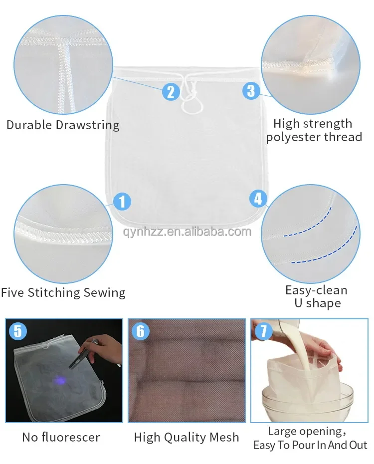 Recyclable nylon filter mesh for aquaculture against corrosion nylon net for liquid and impurity filtration