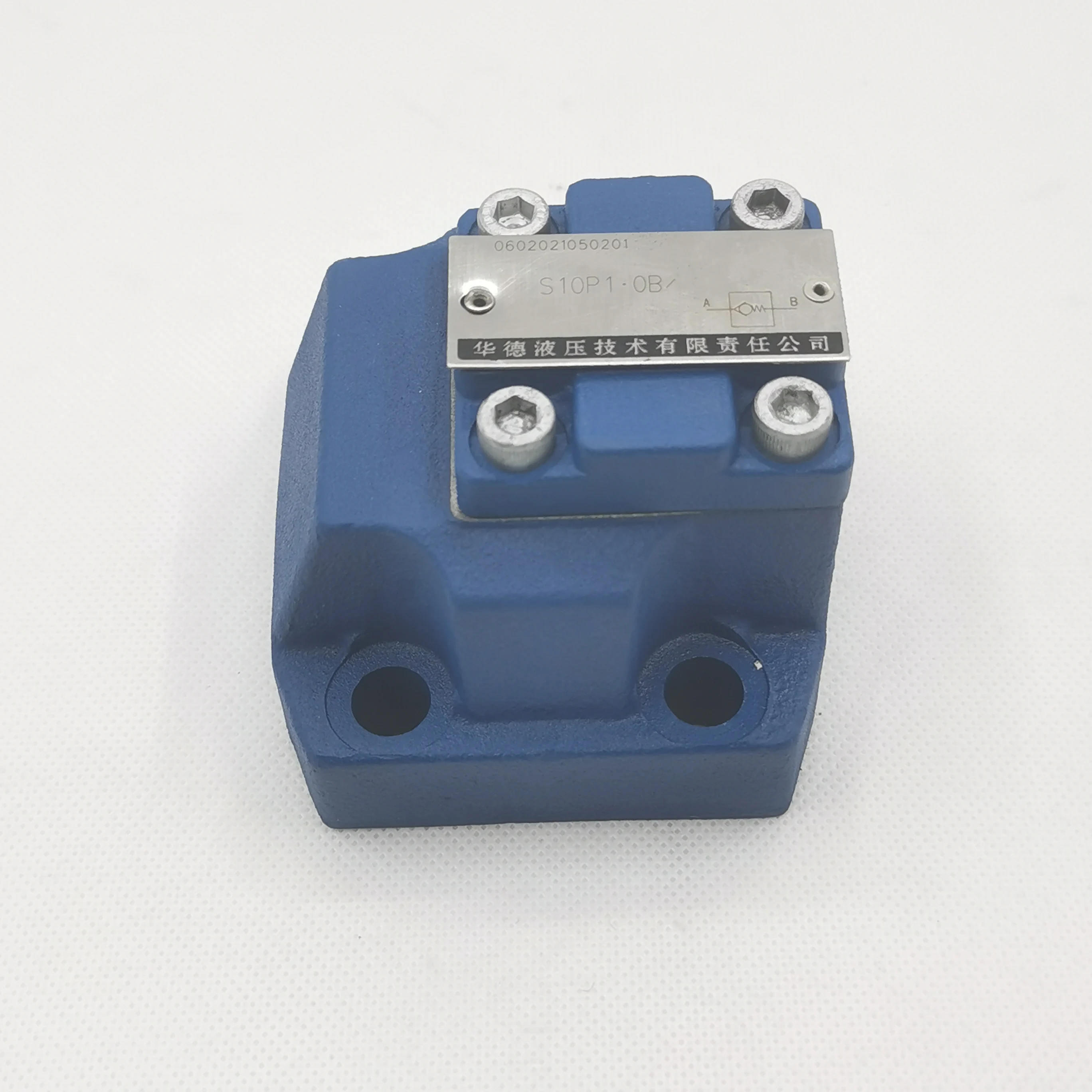 HUADE hydraulic plate right Angle check valve S10P S20P S30P check valve relief valve