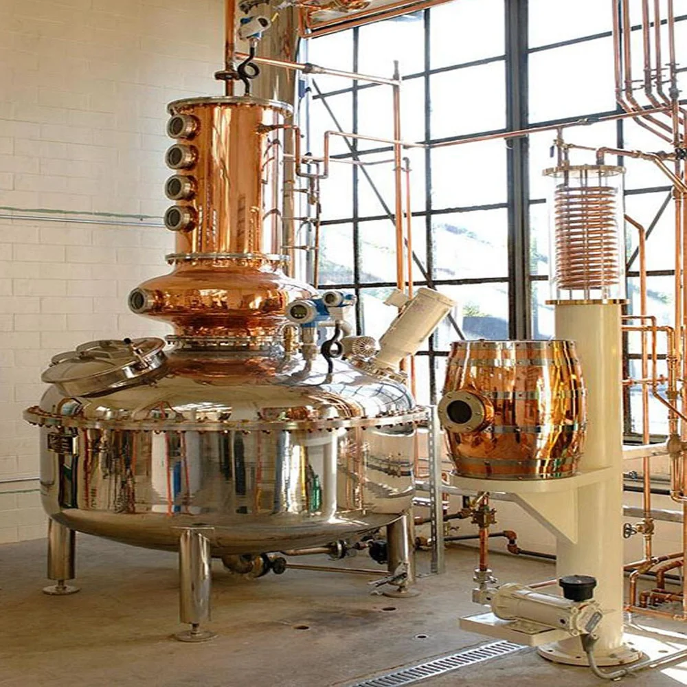 Electrical Heating Distiller Gin Distillery Equipment Homemade Vodka Kit Moonshine Rum Spirit Copper Alcohol Still Pot