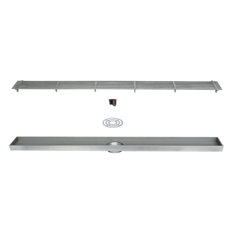 304 stainless steel strip floor drain bathroom rectangular shower floor drain