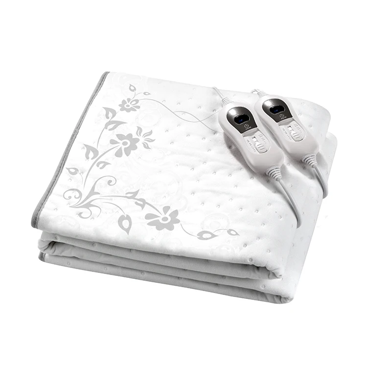 New Product 220V Portable Thermal Printed Electric Blanket with 3 Heating Levels and 3 Hours auto shutdown