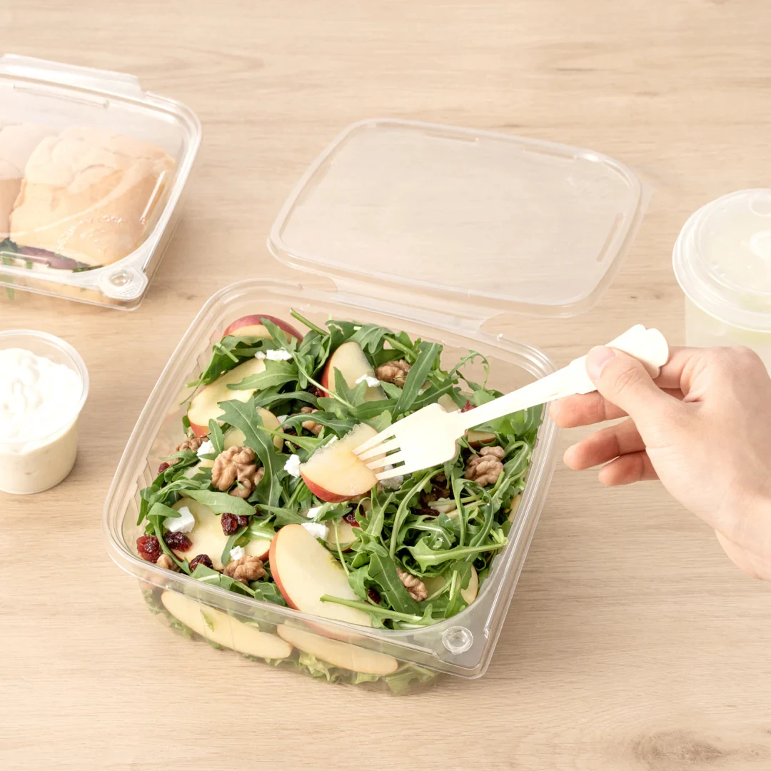 8oz 12oz 16oz 24oz 32oz 48oz Delicatessen Boxes With Clear Lids Food Clamshell Box Disposable Fruit Packaging Food Container