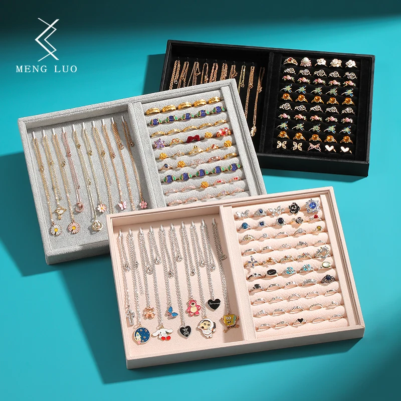 Sier Ice Veet Large Capacity Counter Service Tray for Ring Collection and Jewelry Display