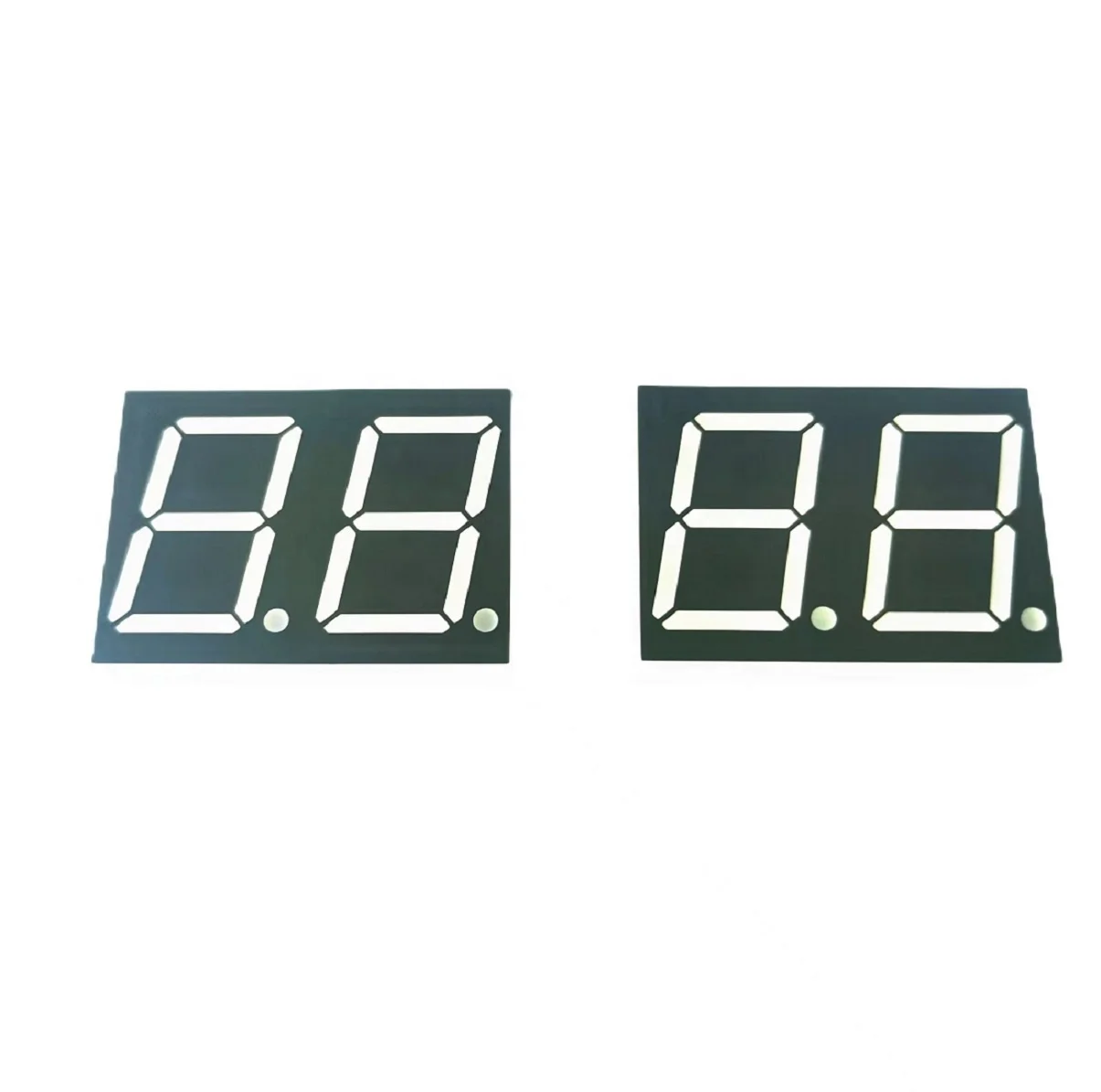 Factory custom design digits led display 7 segment 0.8 inch 2 digit blue number display