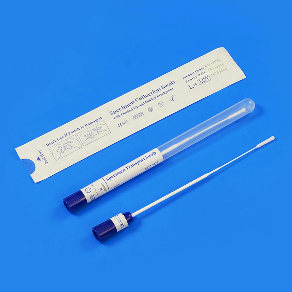 Nasal nasopharyngeal flocked nasolabial and oropharyngeal stick swabs/nylon swabs for oropharyngeal use