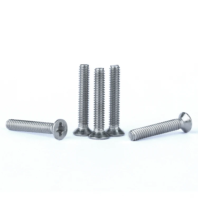 
Factory stock cross flat screw stainless steel passivating PT screw for plastic 