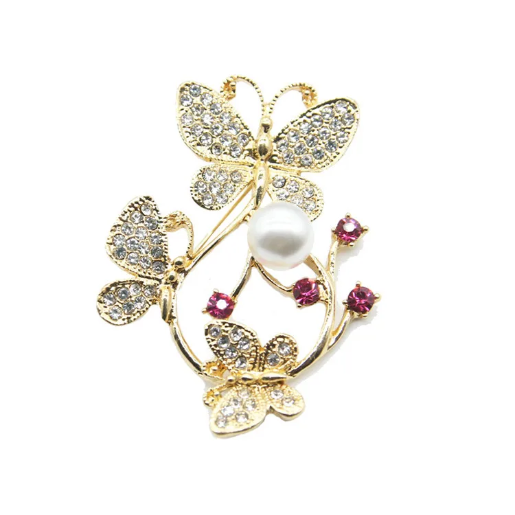 Cheap Price Alloy Brooch Luxury Brooch Crystal Brooch