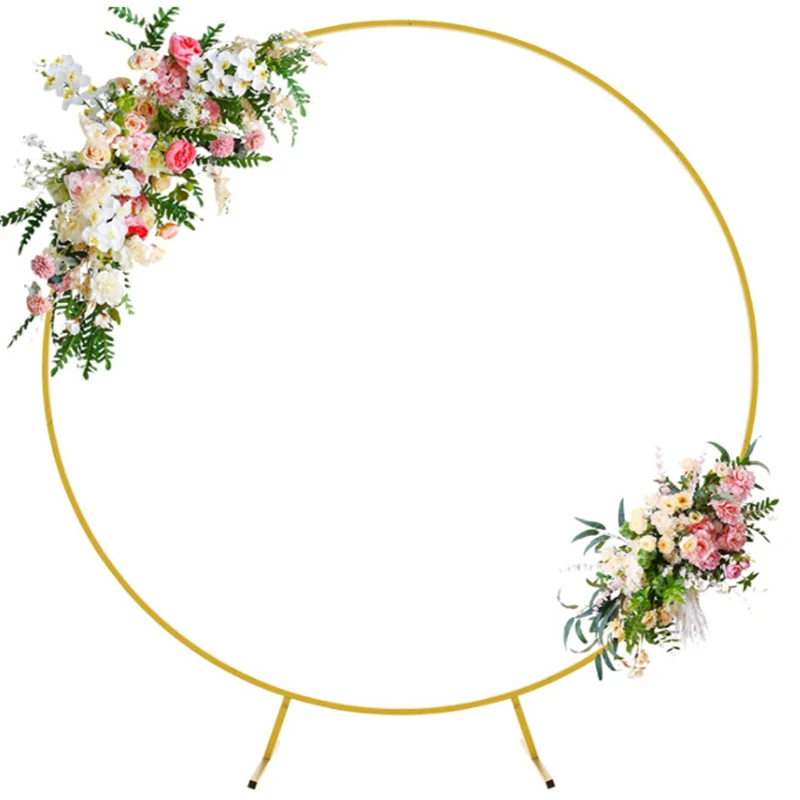 Wedding Arch Stand Round Circle Backdrop Metal Balloon WED Arch Kit for Wedding Birthday Party Background decoration