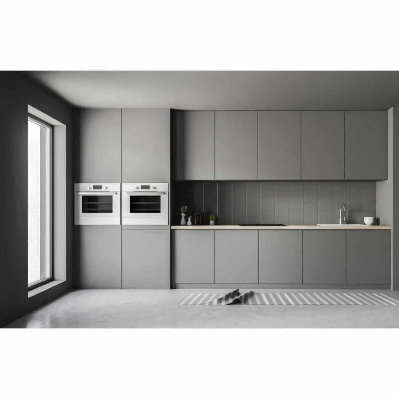 Vermonhouzz Hot Sale Custom American style Kendall Panel Solid Wooden Lacquer Kitchen Cabinet White Wood Kitchen Cabinets