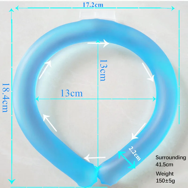 Custom Temperature Reusable Continuous Neck Cooler Wraps Pcm Cooling Neck Tube For All Sports