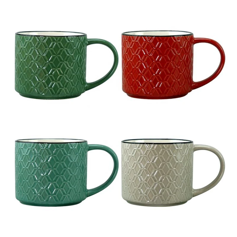 Nordic Printed Ceramic Coffee Mug With Logo Cup Supplier Custom Tea Mugs Customize Wholesale Porcelain Cups High Quality