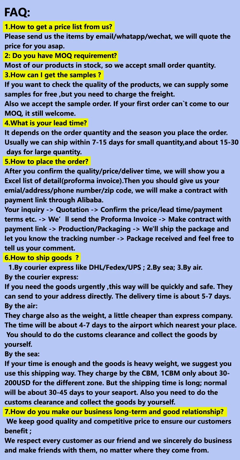 FAQ