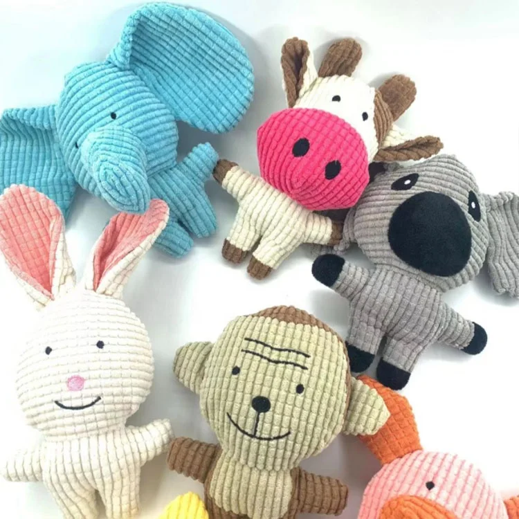 U-PETS Modern animal shape plush dog toy chew cleaning tooth dog pet toy