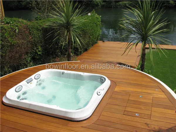 High quality decay resistant outdoor garden balcony used teak wooden flooring
