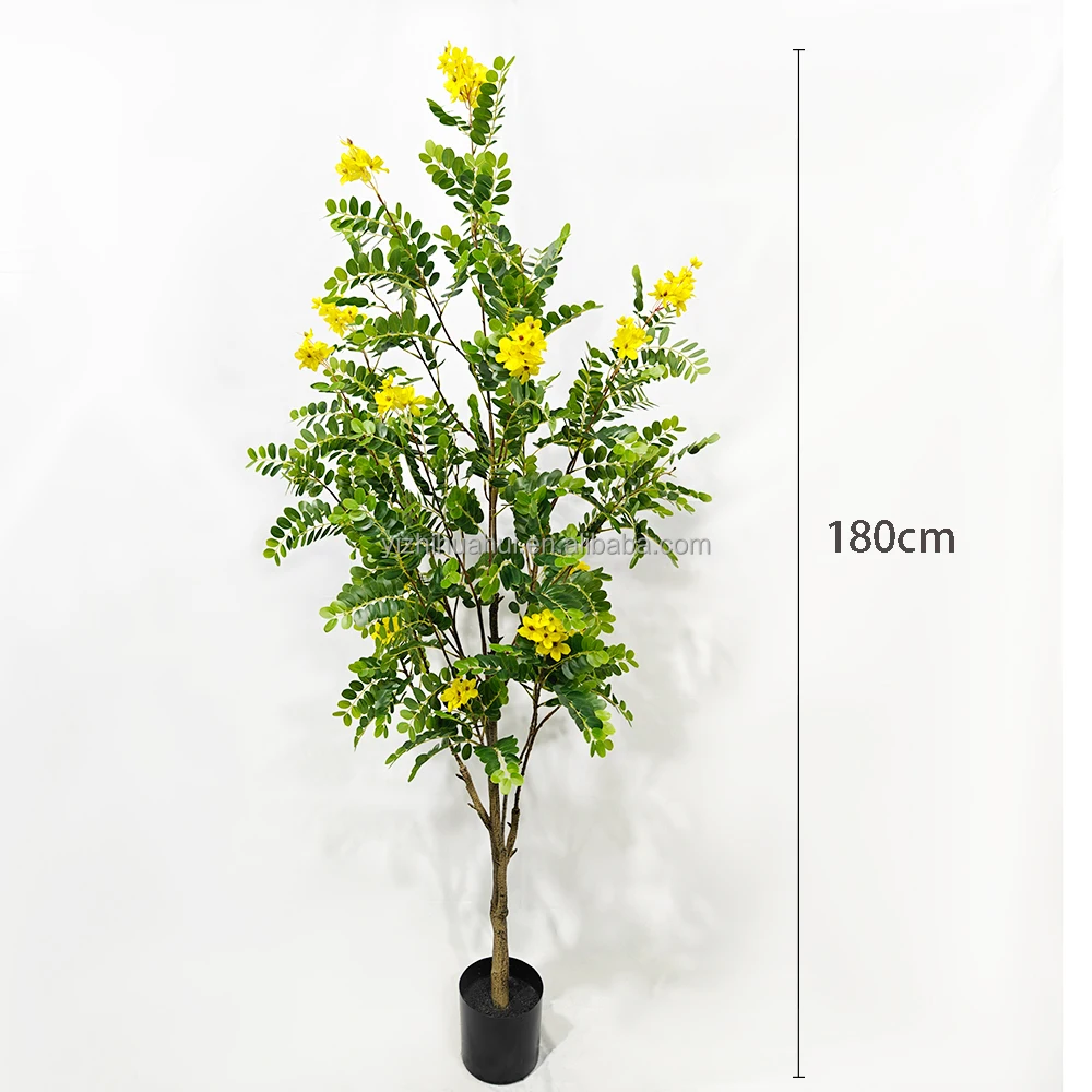 new product faux bonsai tree locust tree decoration pot plants with artificial flowers garden landscape plant artificial plant