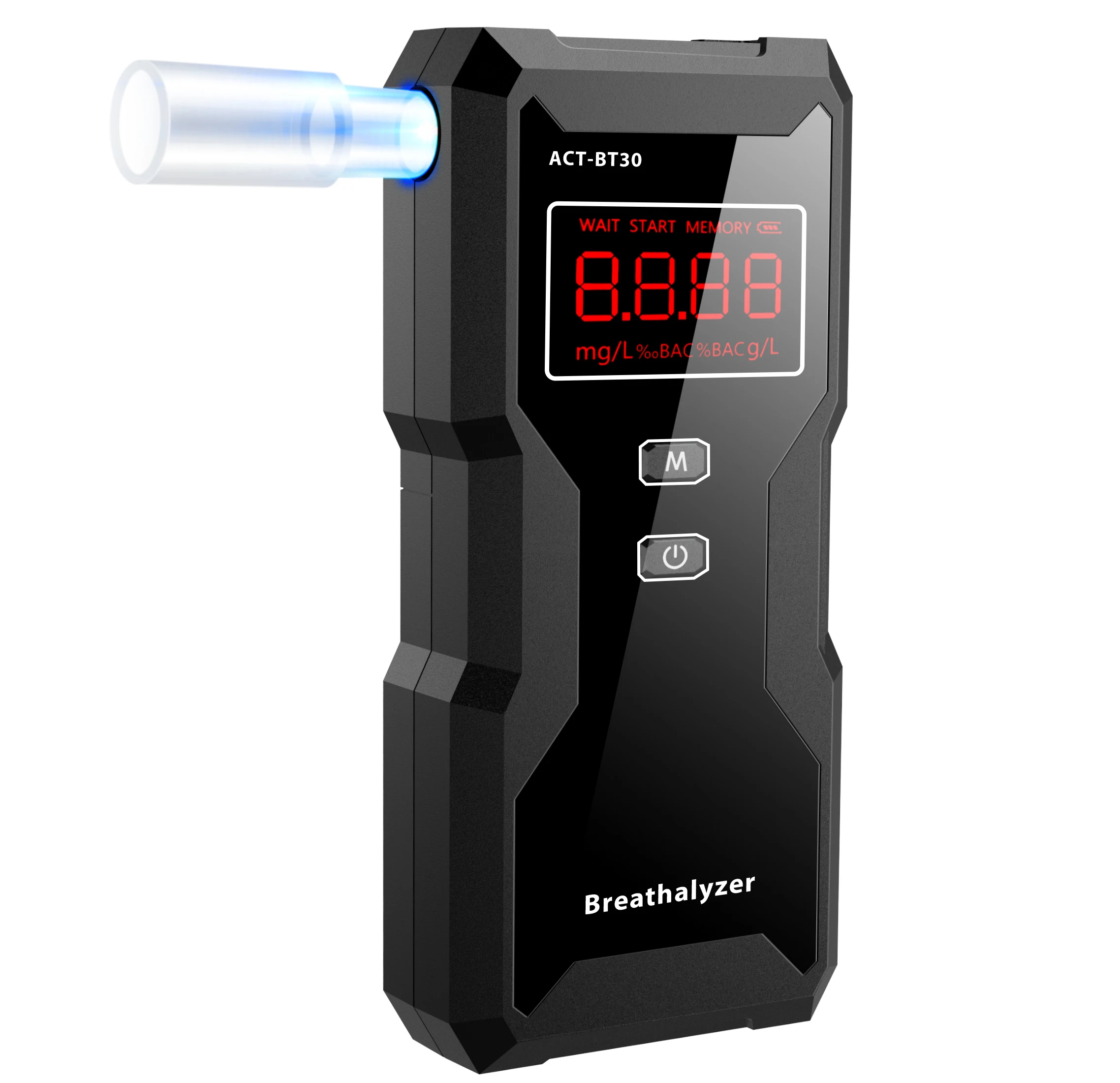 Electrochemical breathalyzer  fuel cell sensor alcohol tester CE RoHS breath alcohol analyzer