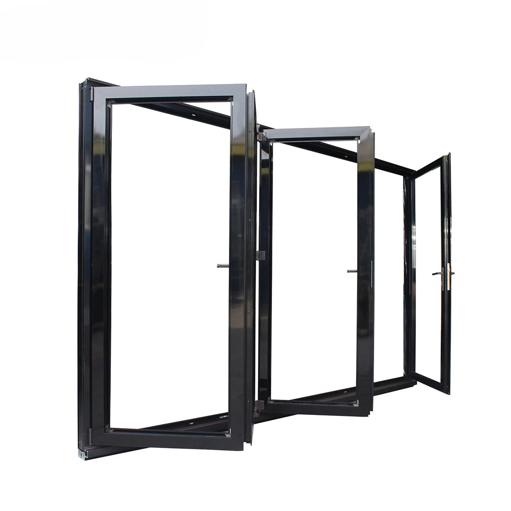 As2047 Nfrc Aama Nafs Noa Standard Aluminum Triple Glass Soundproof Folding Doors