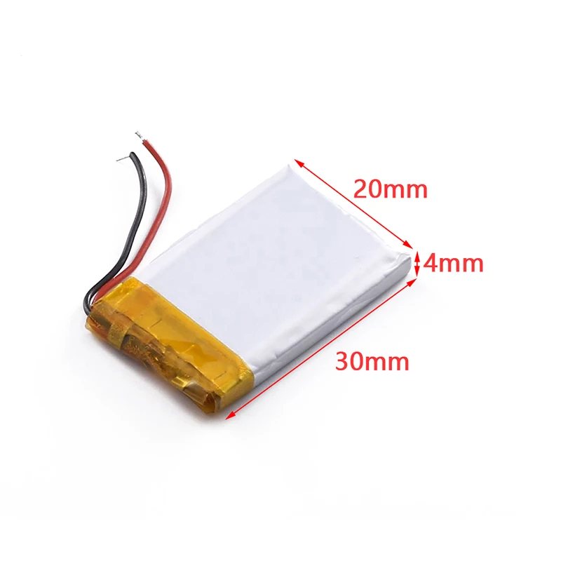 180mAh 3.7V 402030 Lithium Li-ion Polymer Battery Rechargeable Li-po Batteries For Mp3 Mp4 Voice Recorder Smart Watch Battery