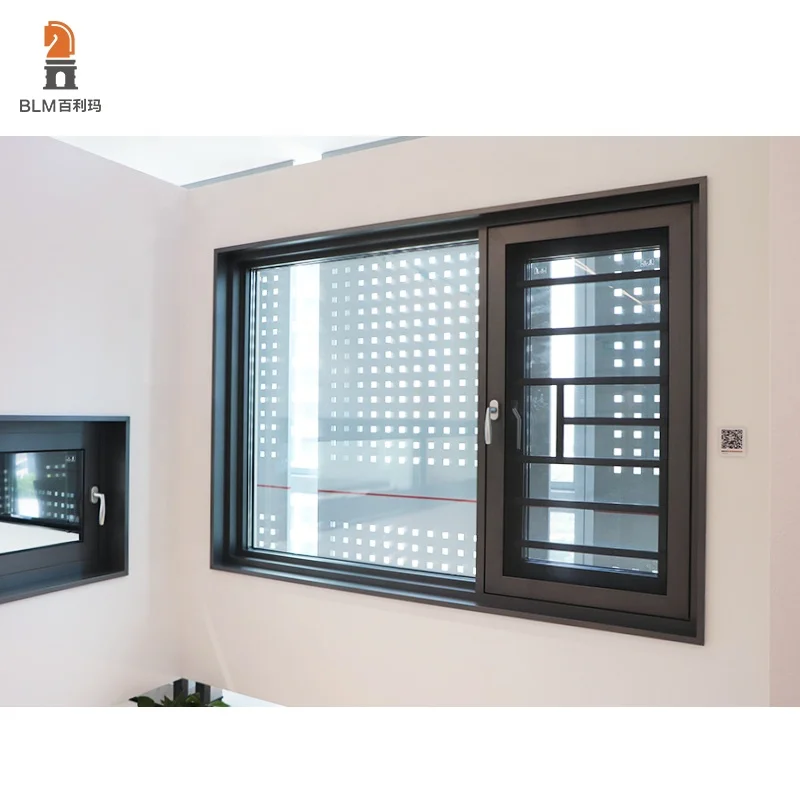BLM Modern aluminum Alloy Hurricane-proof Windows and Doors Waterproof Interior Safety Casement Window tilt turn windows