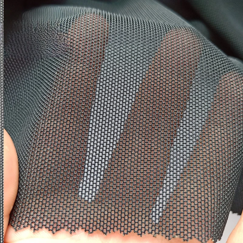 High Quality 280GSM 93% Polyester 7% Spandex Power Net Mesh 4 Way Stretch Fabric For Underwear Shapewear