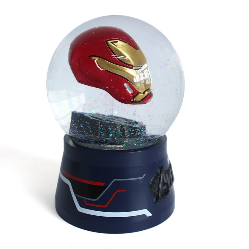 Superhero Movie Colorful change super man head souvenir Automatic snow globe