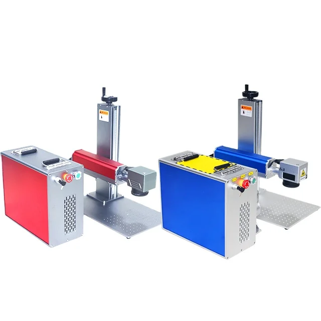 Portable 20w Fiber Laser Marking Machine  Max source 2.5D 3D 100 JPT engraving machine