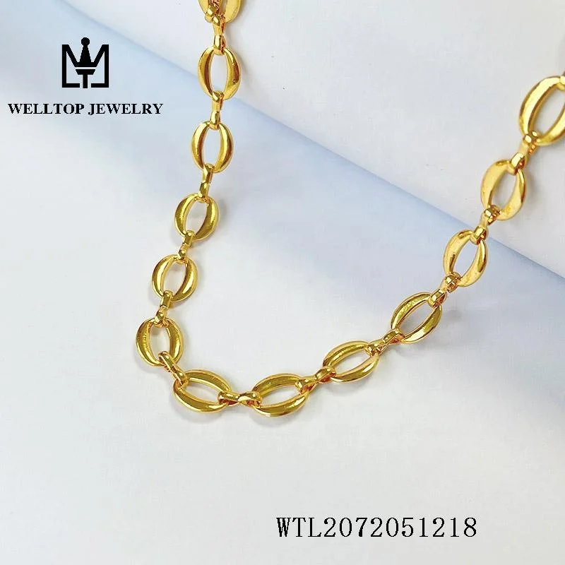 Meter Roll Chains cadenas Steel Gold Plated grande  Chains Metal  link chain