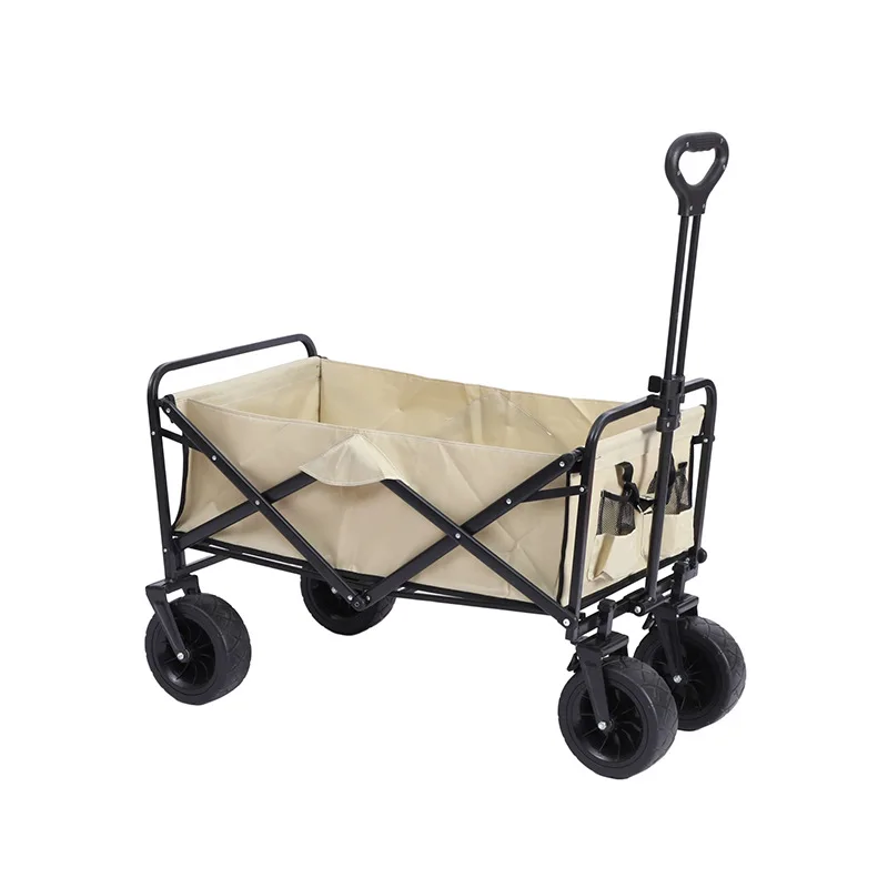Wholesale Custom outdoor Garden Utility wagon portable beach trolley cart camping foldable folding wagon