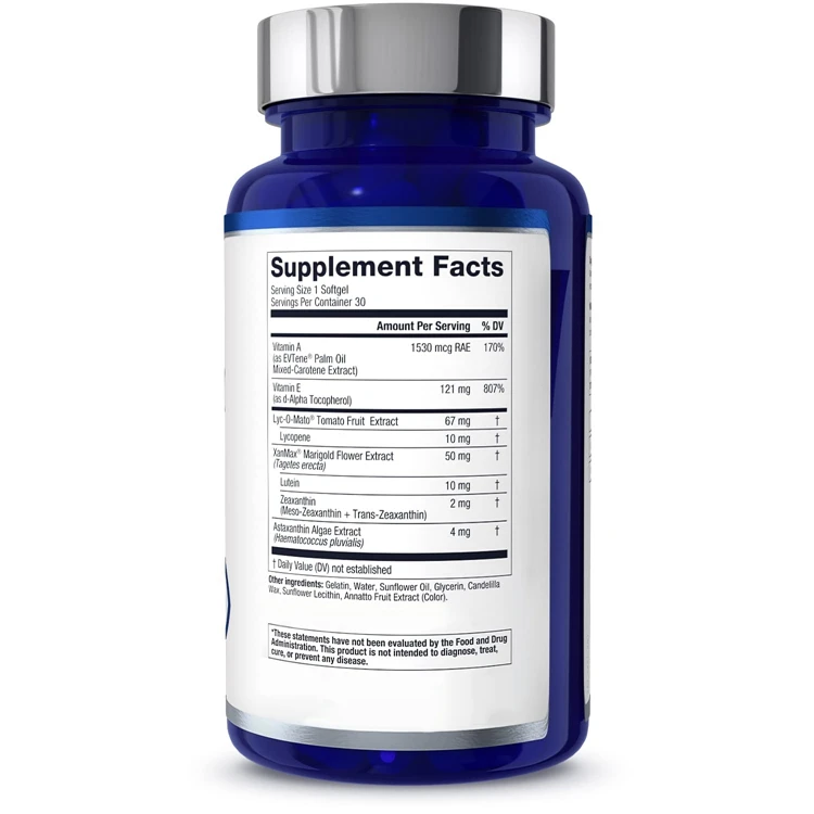 30 Softgels Eye Vitamin CARMIS - Eye Supplement with OptiLut Lutein & Zeaxanthin for Vision Health Care