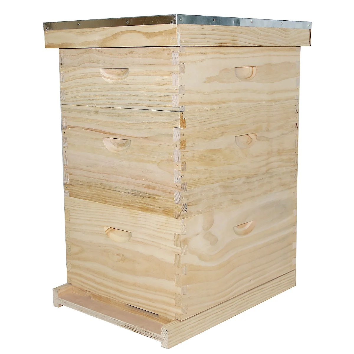 Dovetail bee hives for beekeeping Fir 3 Layer bee hive box in bulk wholesale