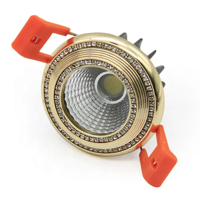 crystal LED COB ceiling spotlight lamp 3W 5W led downlight round recessed spot lights led ceiling light