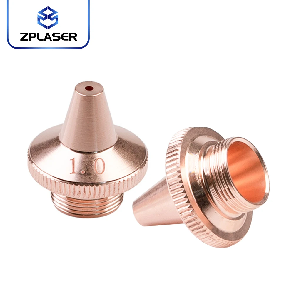 [High-quality] ZPLASER Optical Fiber laser equipment parts red copper Single Layer D14.2mm-15.4H 3D-M9  laser cutting nozzle