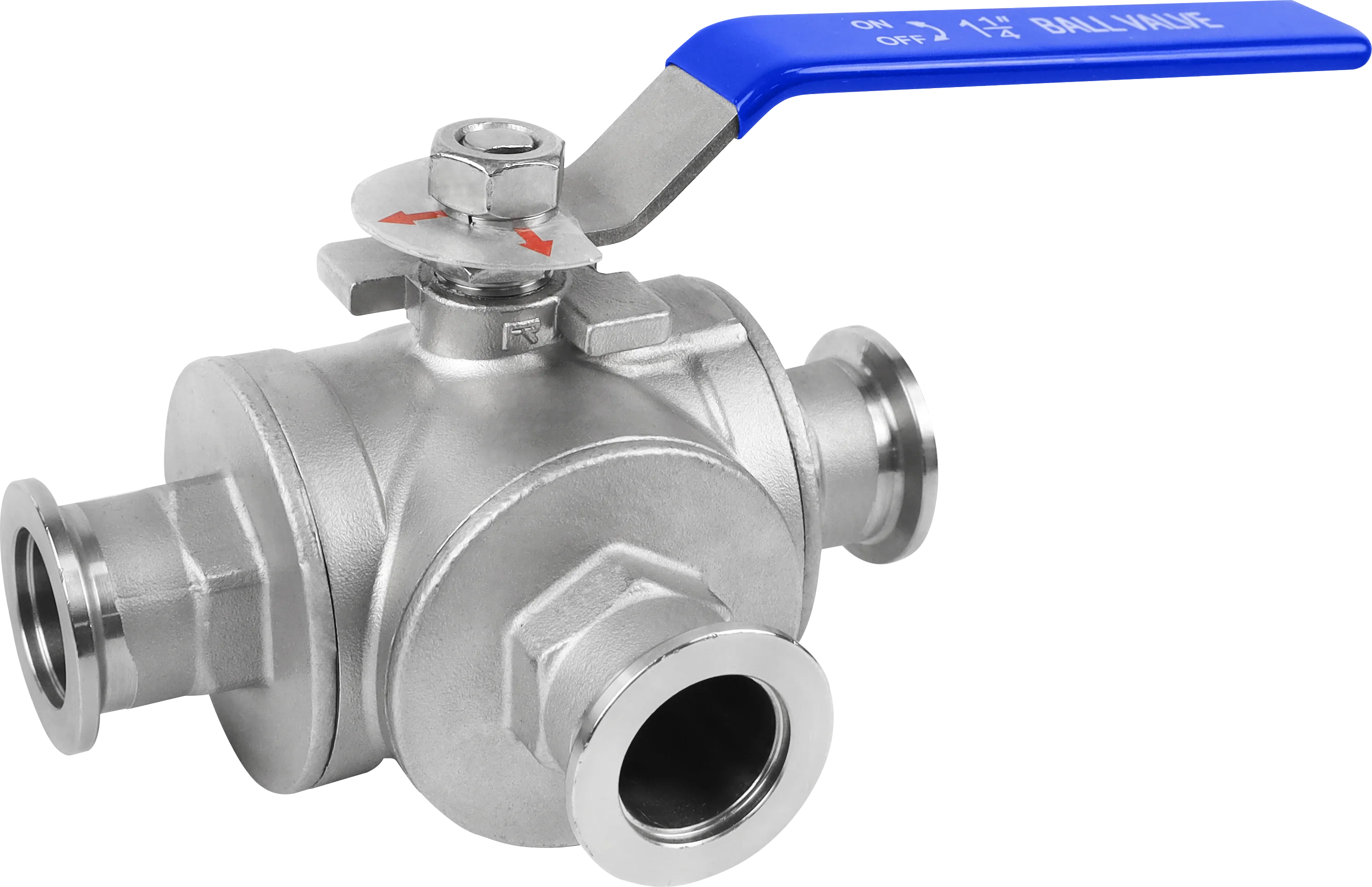 High Pressure Sanitary 3way Tri Clamp Vacuum Manual Pneumatic Ball Valve chuck joint quick contact negative pressure for wine