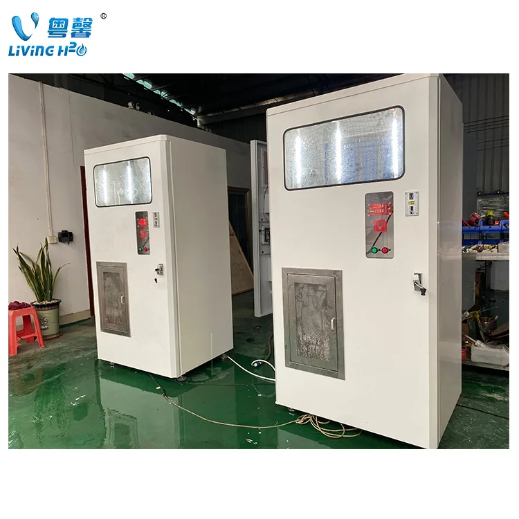 24 hours automatic Water Vending Machine for sale of purified water and alkaline water