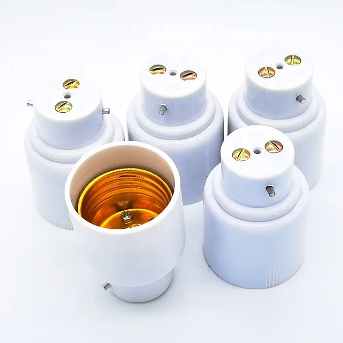 B22 to E27 Adapter Converter Socket Lamp Holder for LED Bulb Lamp